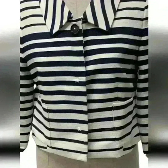 Brooks brothers 346 navy white blazer size 10 NWOT - Picture 6 of 15